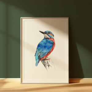 Print | Kingfisher - A4 - 21cm x 29,7cm