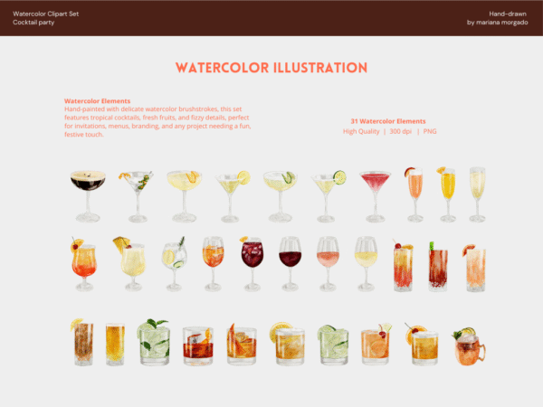 Cliparts | Cocktail party - Image 3